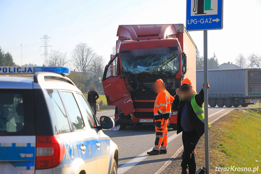 Zderzenie ciężarówek w Barwinku