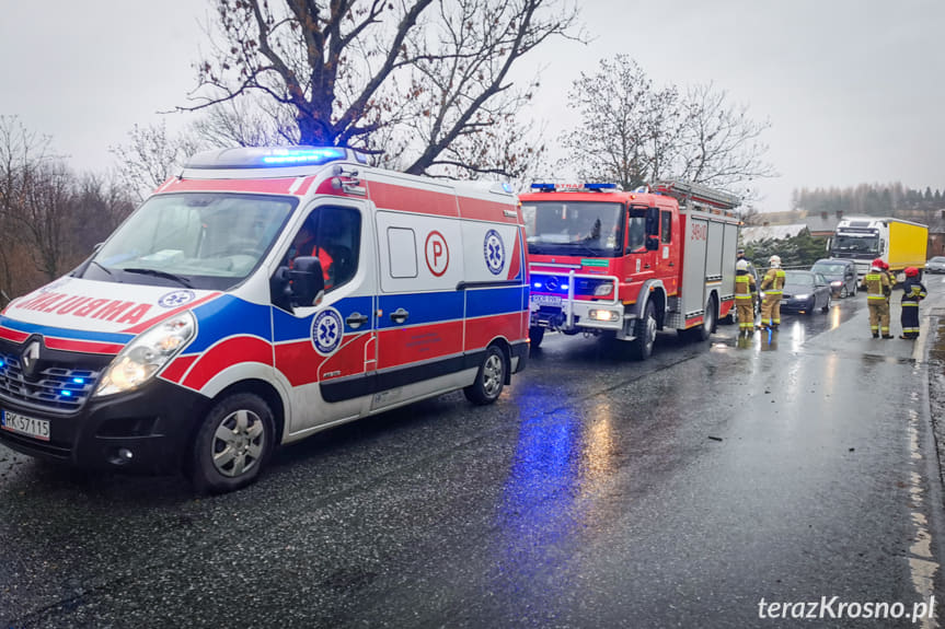 Zderzenie ciężarówek w Iwli