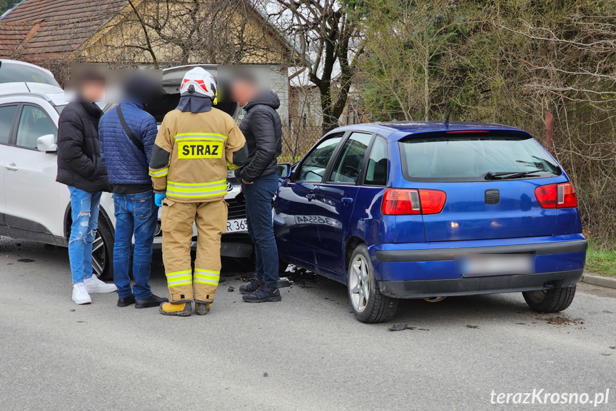 Zderzenie czterech samochodów w Jedliczu