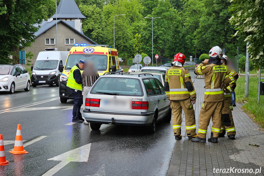 Zderzenie czterech samochodów w Krośnie