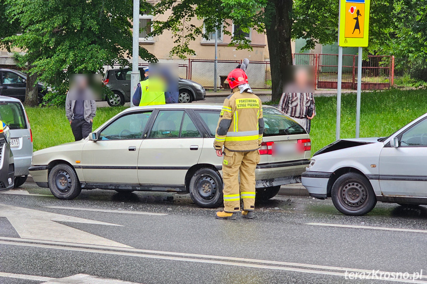 Zderzenie czterech samochodów w Krośnie