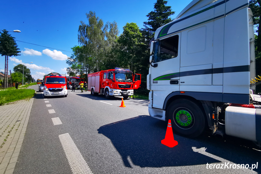 Zderzenie dwóch cystern na Bema w Krośnie