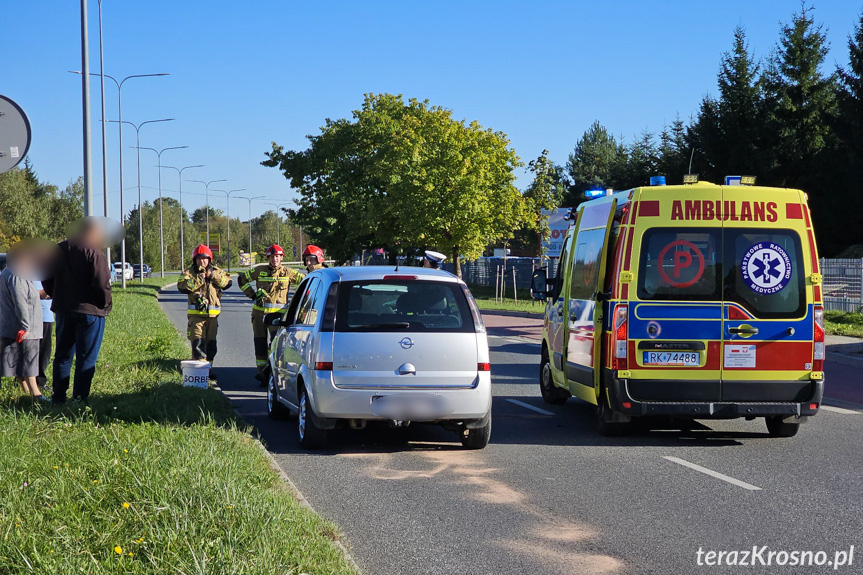 Zderzenie dwóch osobówek w Krośnie