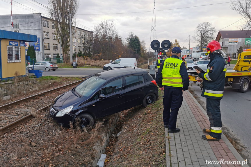 Zderzenie dwóch osobówek w Krośnie