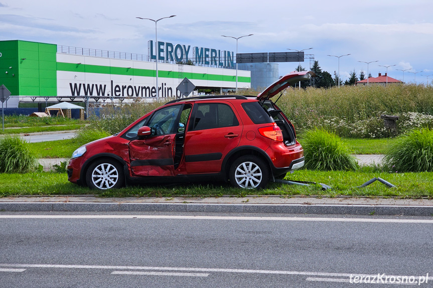 Zderzenie dwóch samochodów na Bieszczadzkiej