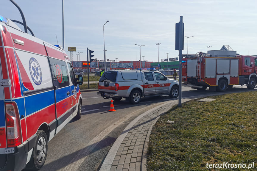 Zderzenie dwóch samochodów na Bieszczadzkiej