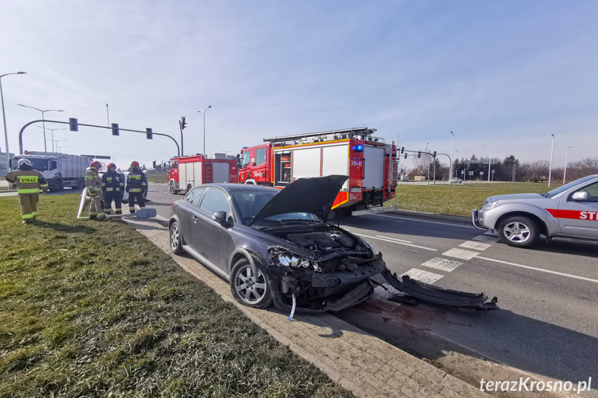 Zderzenie dwóch samochodów na Bieszczadzkiej