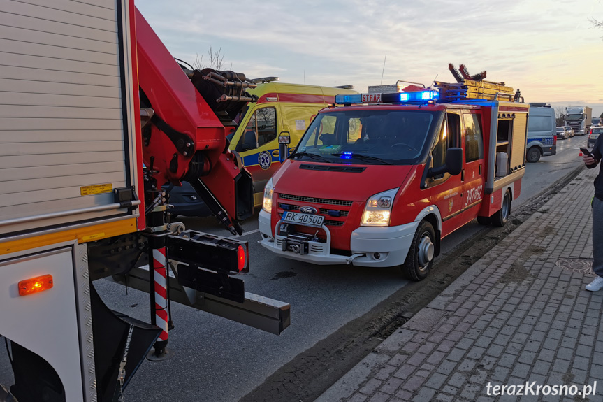 Zderzenie dwóch samochodów na Korczyńskiej