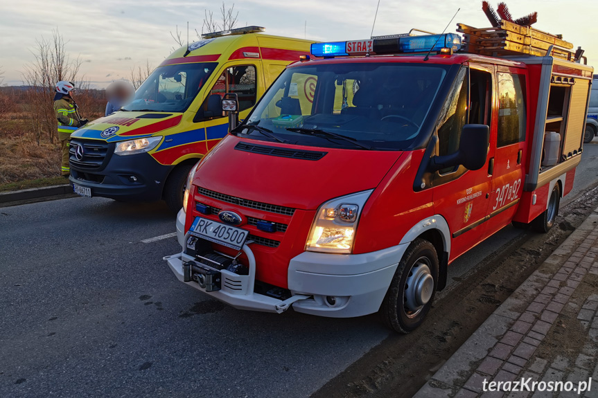 Zderzenie dwóch samochodów na Korczyńskiej