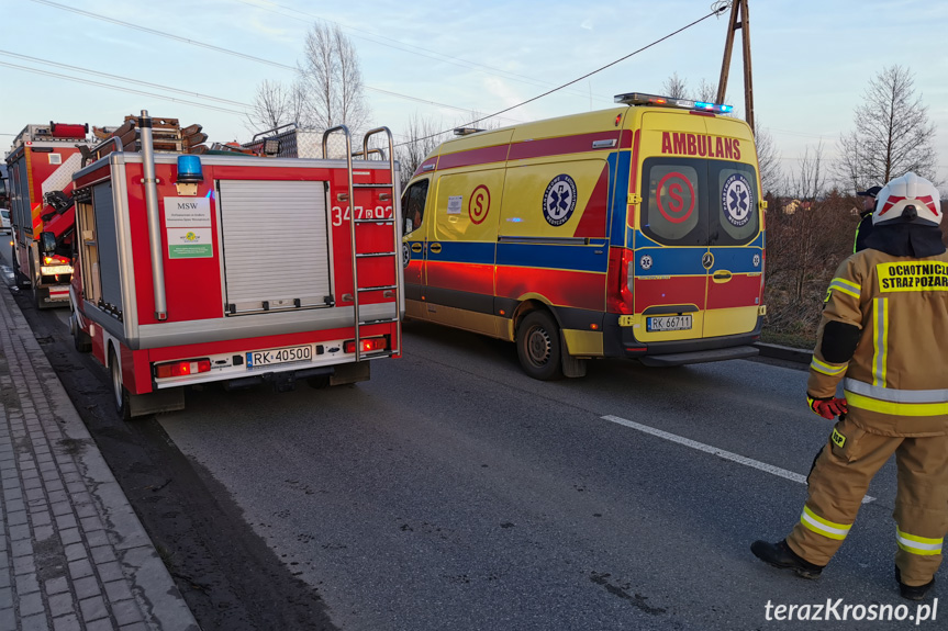 Zderzenie dwóch samochodów na Korczyńskiej