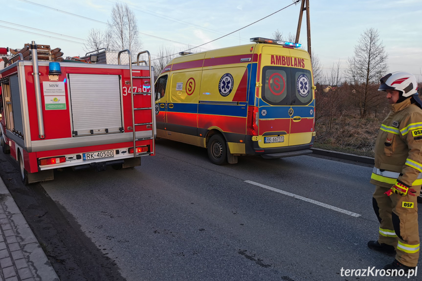 Zderzenie dwóch samochodów na Korczyńskiej