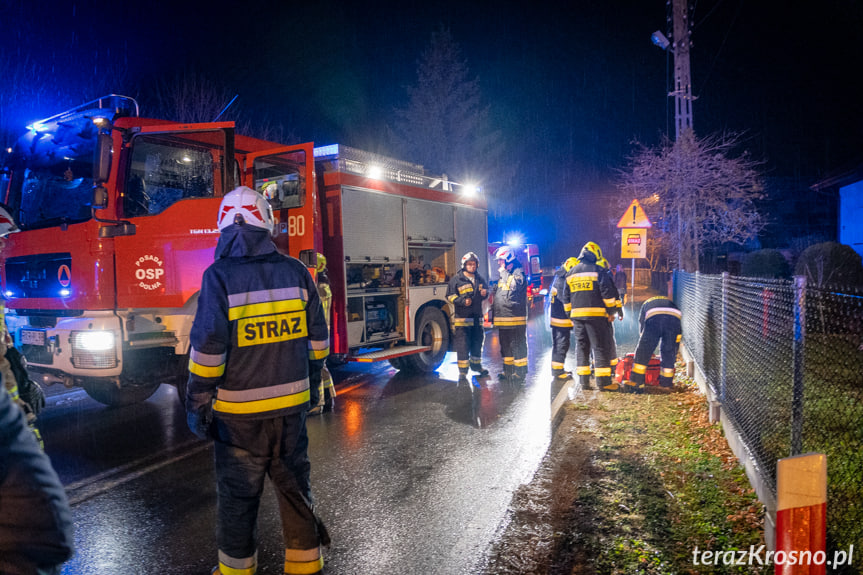 Zderzenie dwóch samochodów osobowych we Wróbliku Królewskim