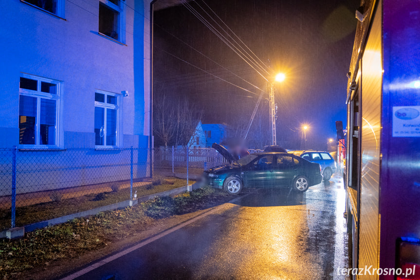 Zderzenie dwóch samochodów osobowych we Wróbliku Królewskim