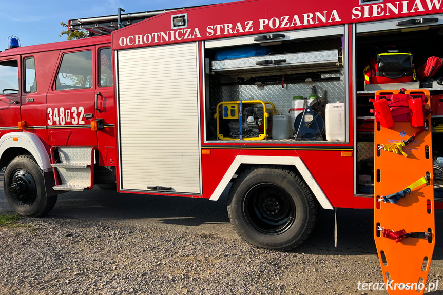 Zderzenie dwóch samochodów pomiędzy Rymanowem a Sieniawą