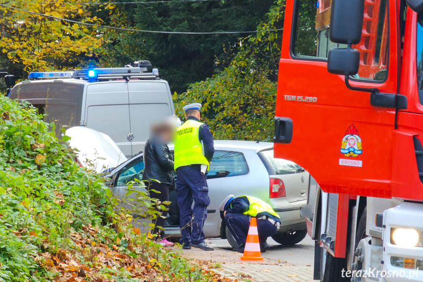 Zderzenie dwóch samochodów w Czarnorzekach