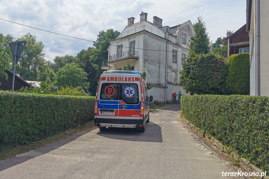 Zderzenie dwóch samochodów w Iwoniczu-Zdroju