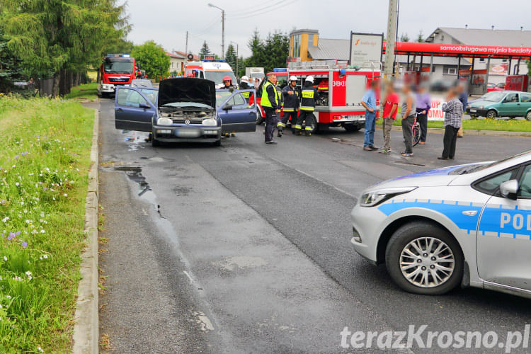 Zderzenie dwóch samochodów w Jedliczu