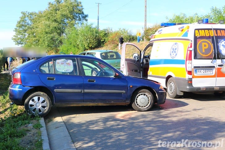 Zderzenie dwóch samochodów w Kopytowej