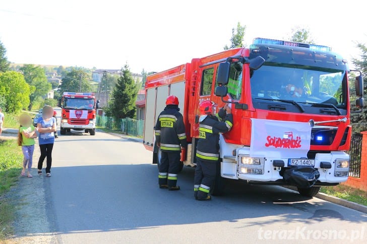 Zderzenie dwóch samochodów w Kopytowej