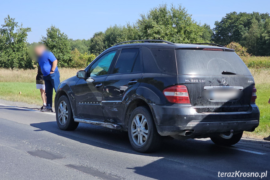 Zderzenie dwóch samochodów w Krościenku Wyżnym