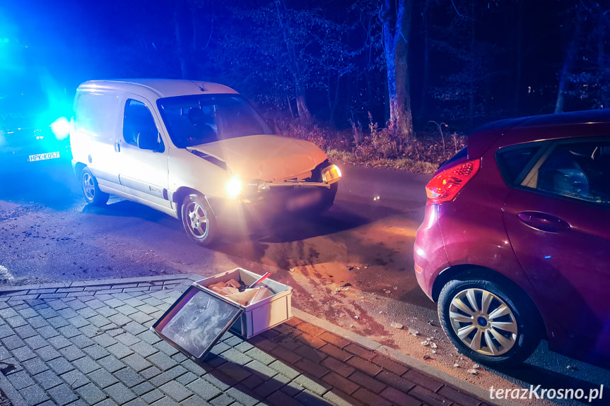 Zderzenie dwóch samochodów w Krościenku Wyżnym