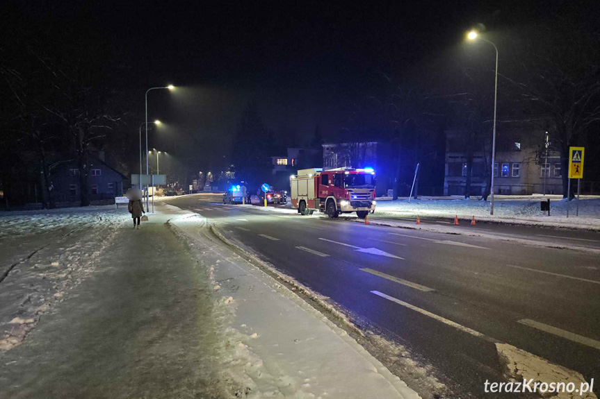 Zderzenie dwóch samochodów w Krośnie