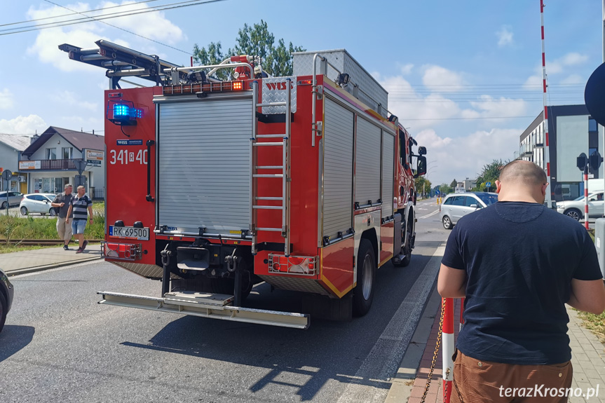 Zderzenie dwóch samochodów w Krośnie na Czajkowskiego