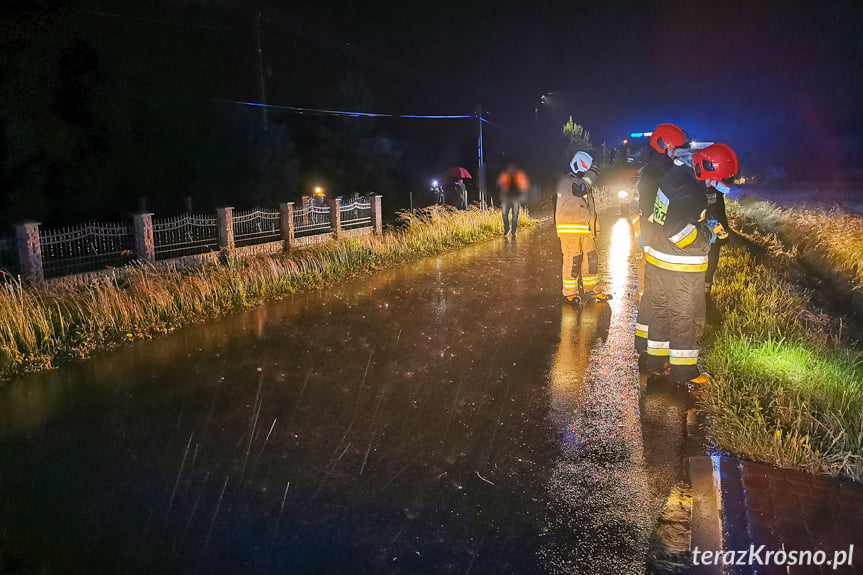 Zderzenie dwóch samochodów w Odrzykoniu na Sportowej