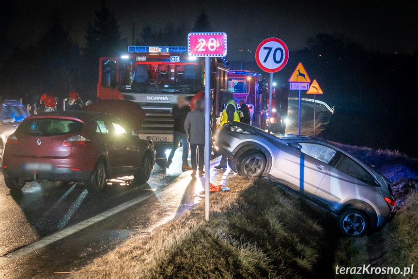 Zderzenie dwóch samochodów w Potoku