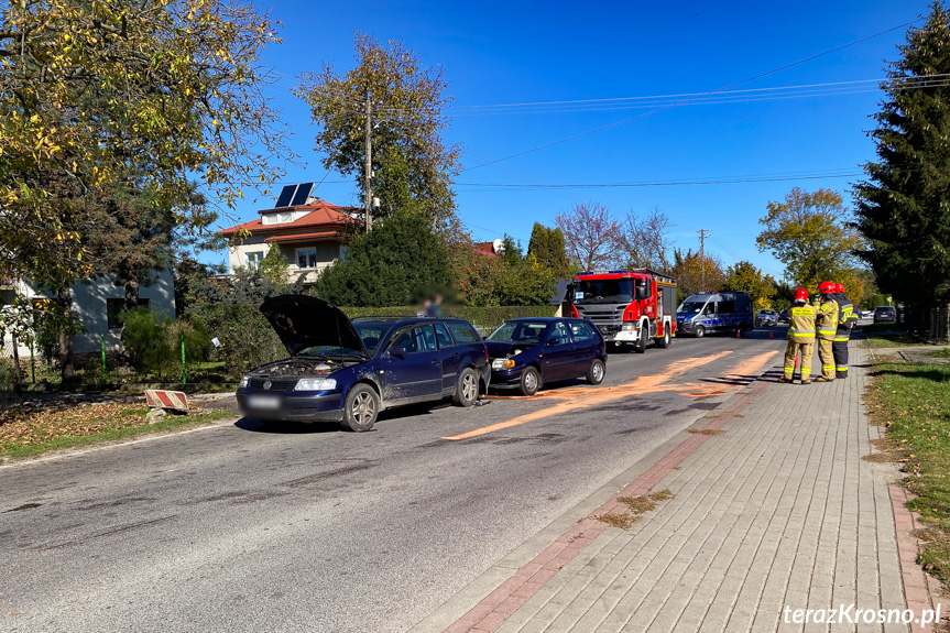 Zderzenie dwóch samochodów w Świerzowej Polskiej