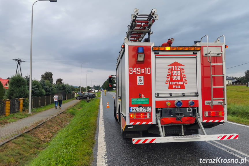 Zderzenie dwóch samochodów w Teodorówce