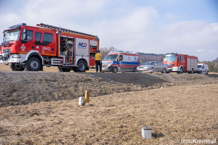 Zderzenie dwóch tirów w Barwinku