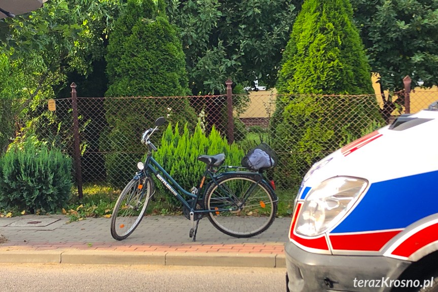 Zderzenie motocyklisty z rowerzystą  w Dukli