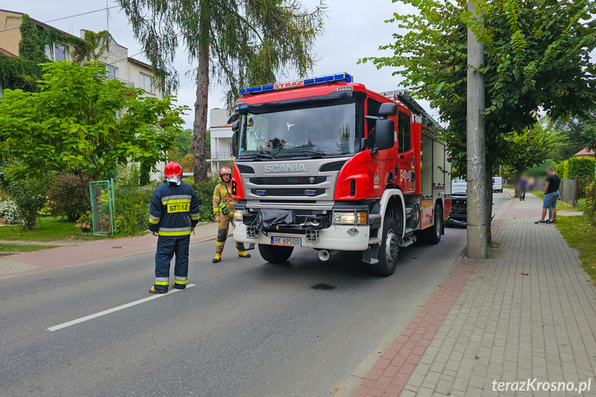 Zderzenie na Grodzkiej dwóch samochodów