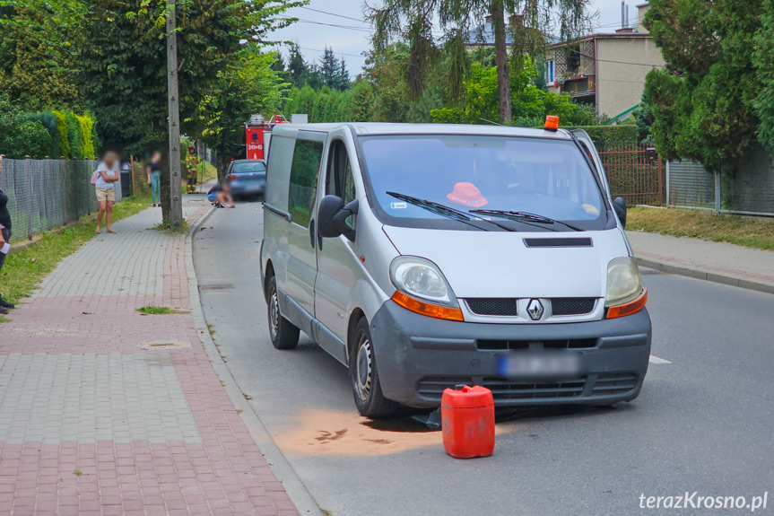 Zderzenie na Grodzkiej dwóch samochodów