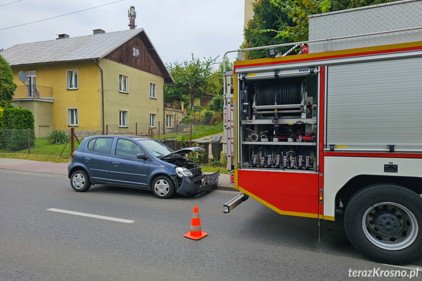 Zderzenie na Grodzkiej dwóch samochodów