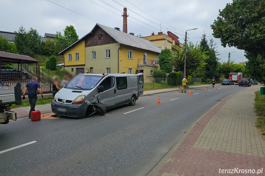 Zderzenie na Grodzkiej dwóch samochodów