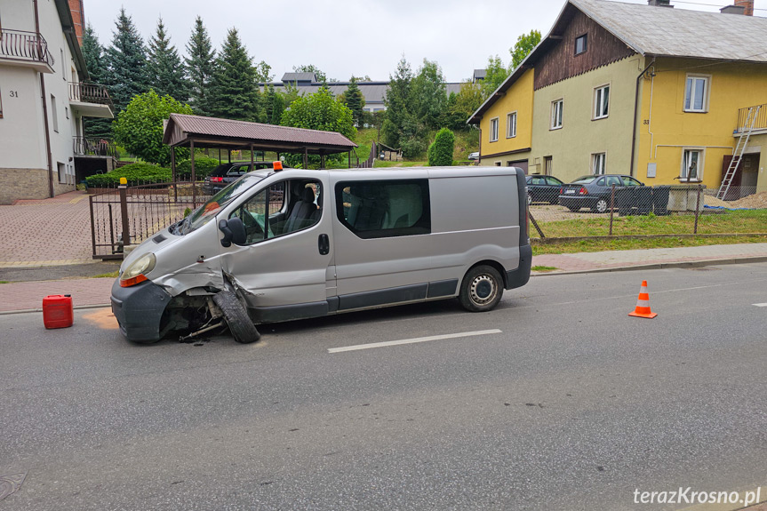 Zderzenie na Grodzkiej dwóch samochodów