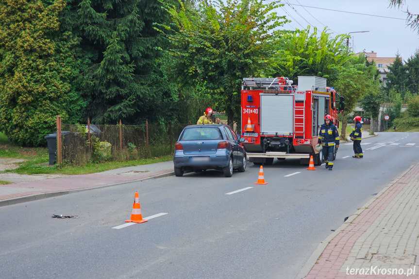 Zderzenie na Grodzkiej dwóch samochodów