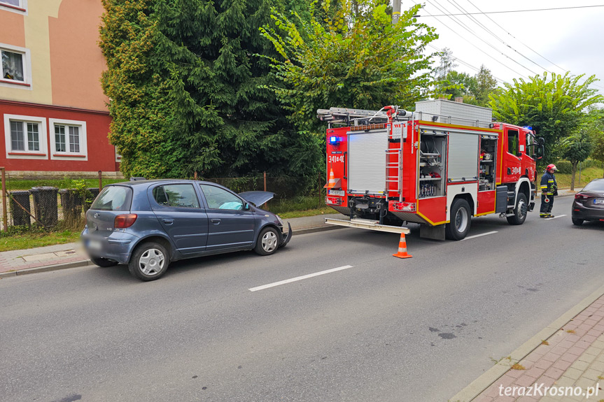 Zderzenie na Grodzkiej dwóch samochodów