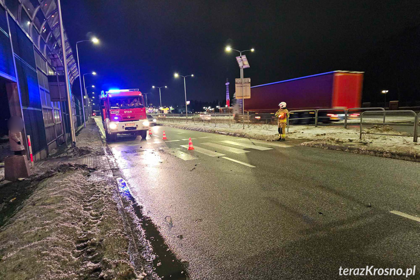 Zderzenie na Podkarpackiej w Krośnie