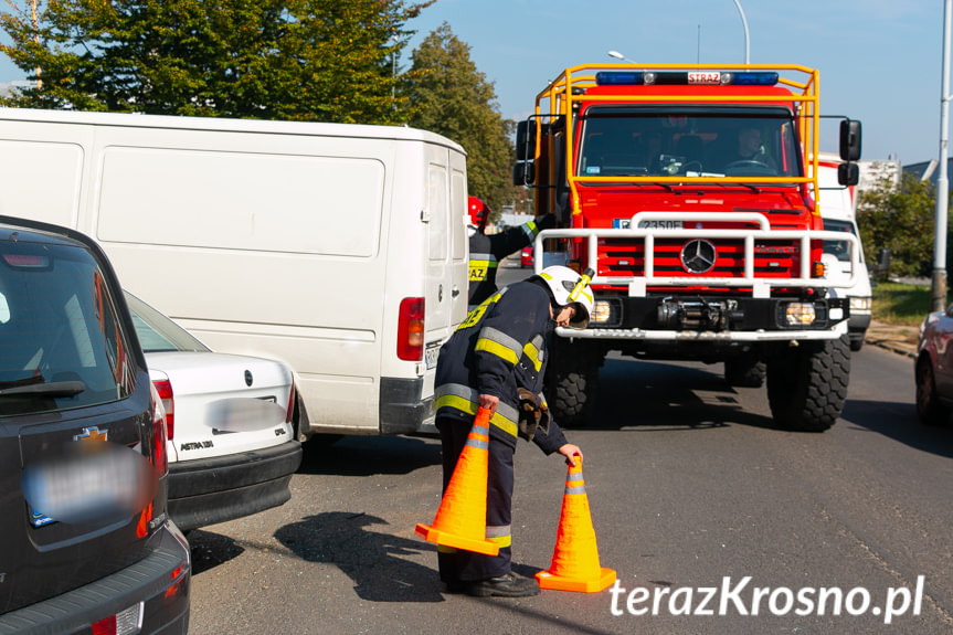 Zderzenie na Pużaka w Krośnie