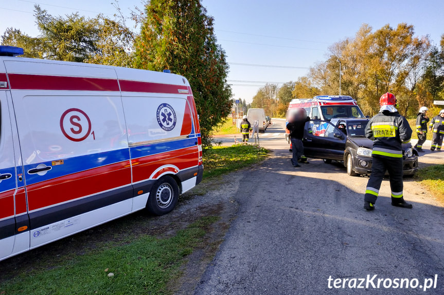 Zderzenie na skrzyżowaniu w Korczynie