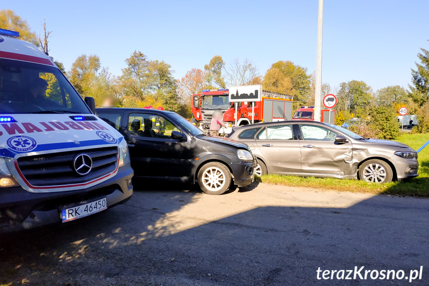 Zderzenie na skrzyżowaniu w Korczynie