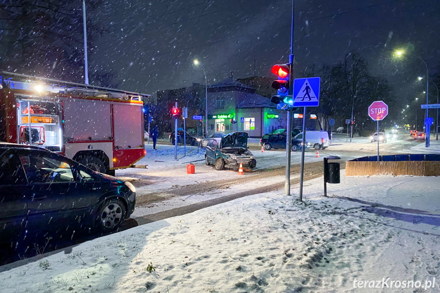 Zderzenie na skrzyżowaniu w Krośnie