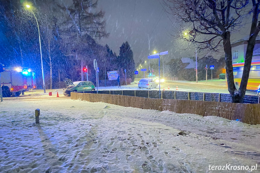 Zderzenie na skrzyżowaniu w Krośnie