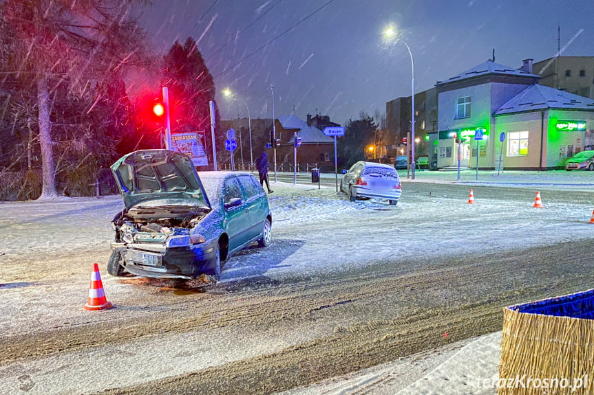 Zderzenie na skrzyżowaniu w Krośnie