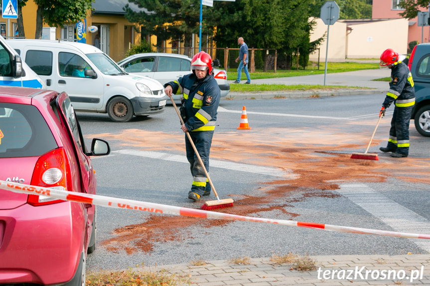 Zderzenie na skrzyżowaniu w Krośnie