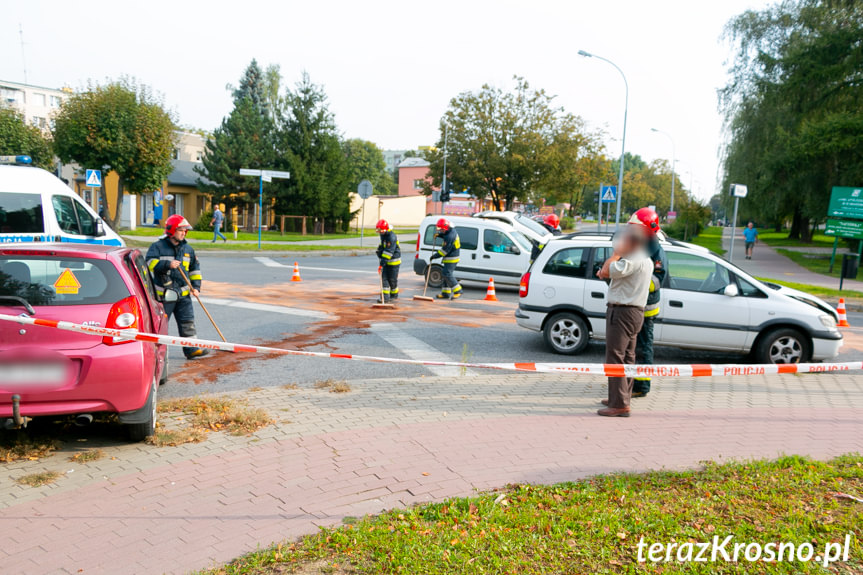 Zderzenie na skrzyżowaniu w Krośnie