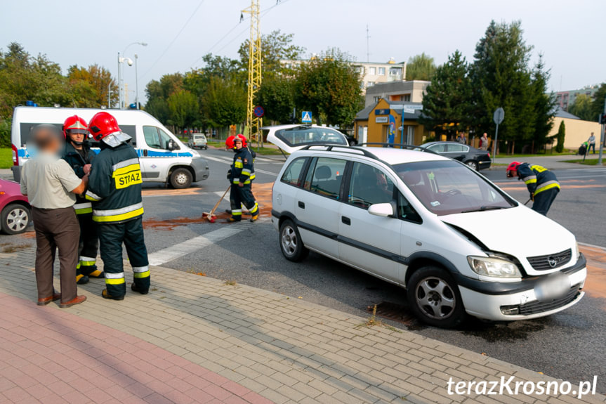 Zderzenie na skrzyżowaniu w Krośnie